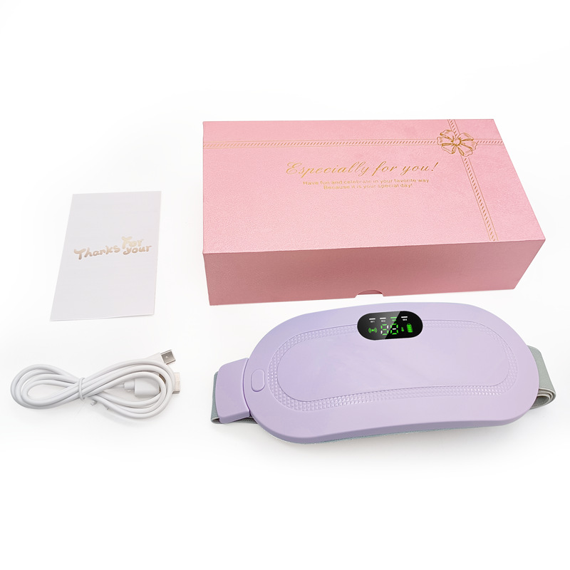 Cinturón de calefacción eléctrico personalizable para aliviar el dolor menstrual en mujeres, dispositivo de calentamiento para el útero, terapia de calor vibrante para los cólicos menstruales.