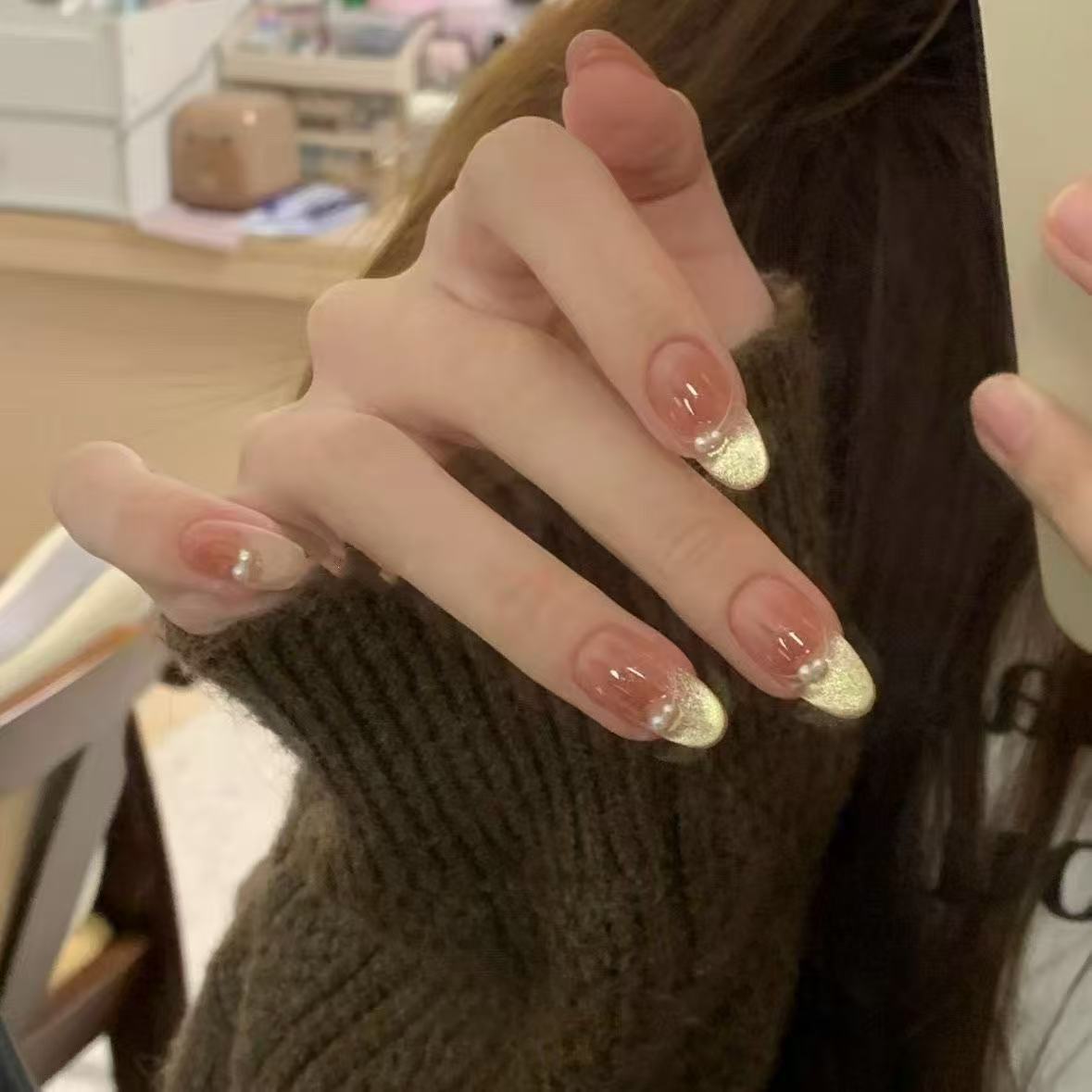 [Fusang Girl] Vestida a mano puramente hecha a mano, ojos de gato suaves franceses, rubor de manicura, temperamento desmontable