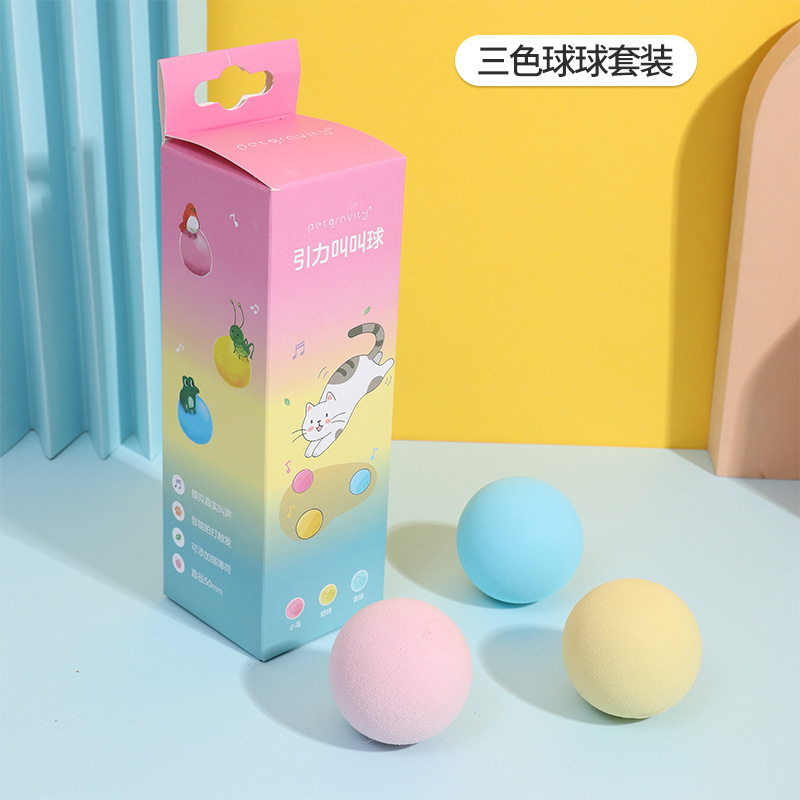 Estricta Selección de juguetes para gatos auto-Hola aliviando artefacto tapado divertido gato palo catnip gatito resistente a los mordiscos suministros para mascotas llamando Bola