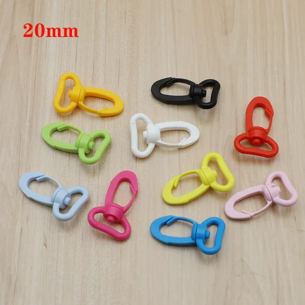 20mm plastic hook buckle 360 degrees rotating hook buckle lobster buckle pet traction buckle luggage kettle hook buckle
