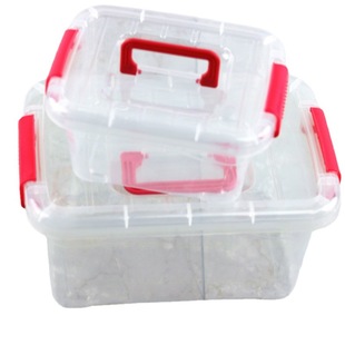 Small size medium portable translucent storage box with lid storage box Toy Box storage box storage box storage box
