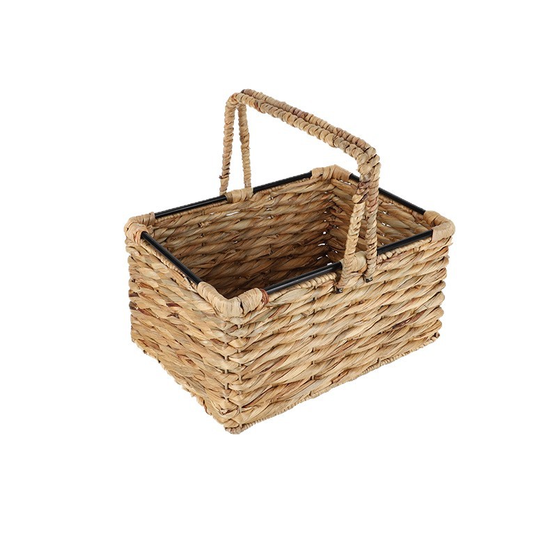 Cesta de almacenamiento de hierba de calabaza transfronteriza personalizada tejida a mano canasta de almacenamiento de hierba de libros caseros juguetes misceláneos canasta de almacenamiento de hierba