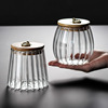 Glass Storage tank wholesale Imprint logo household kitchen Arrangement Storage tank Shu Wen Tea Jar Canister