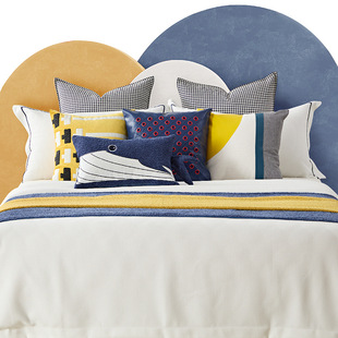 Model Room Matching Children's Room Bedding Modern Youth Furniture Exhibition Hall Soft Bedding Multi-Piece Set