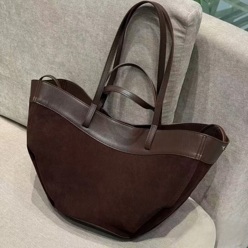 Cross-Border New Polene Tote Bag Suede Shopping Bag Large Capacity Commuter Shoulder Bag Tote Bag