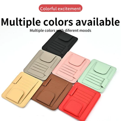 holder, storage clip, lychee pattern, Car Glasses Clip/Bill Clip
