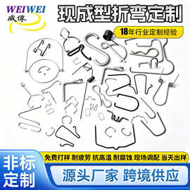 不锈钢异形弹簧 卡圈卡簧铁钢丝折弯线成型 高难度弹簧加工定制