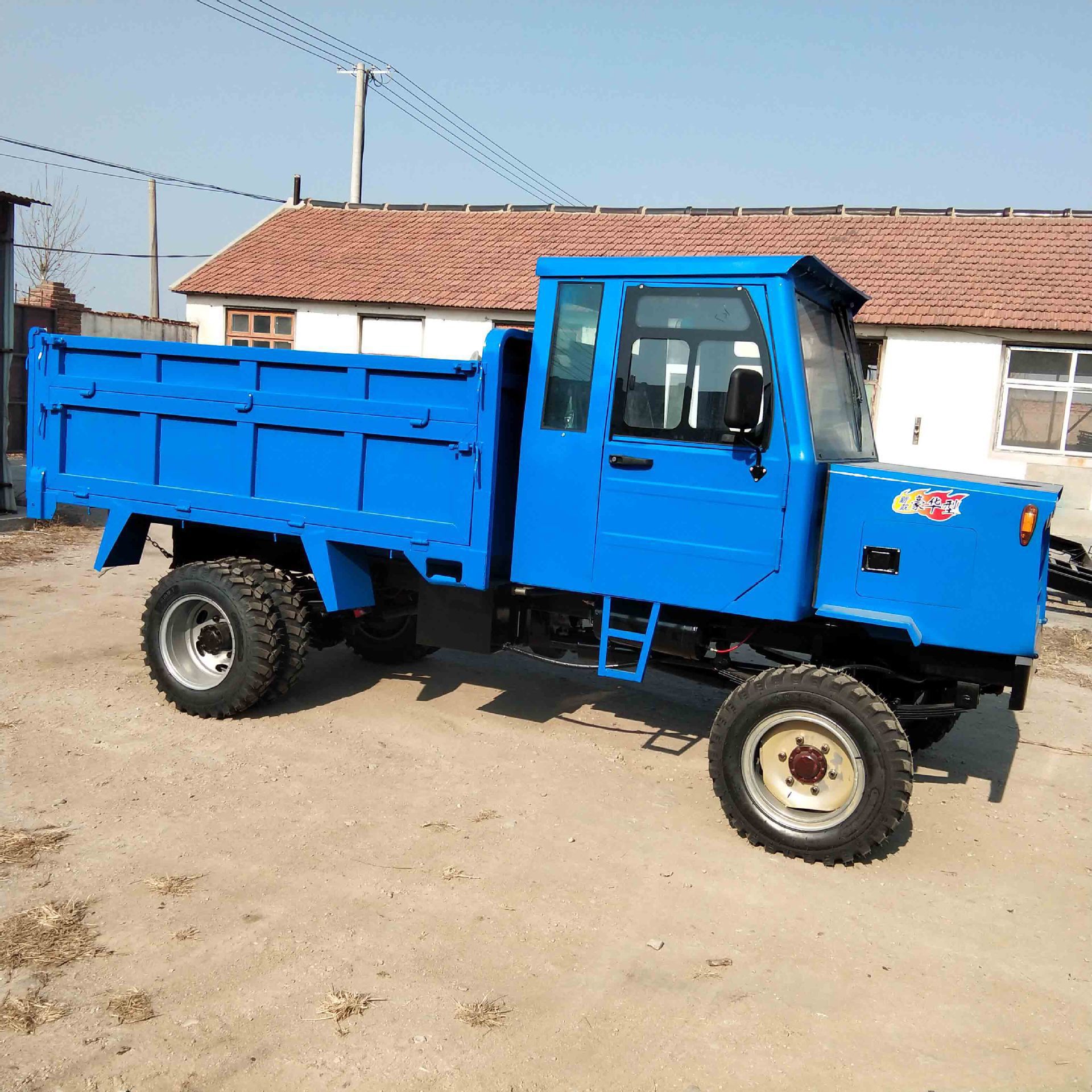 矿用4吨井下运输车 煤铁矿四轮翻斗车 液压自卸电启动 爬山王