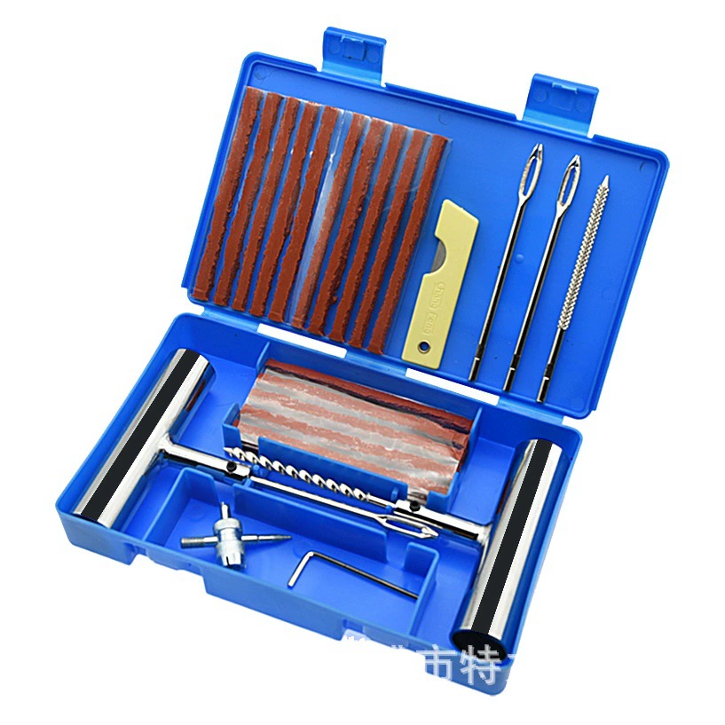 Набор инструментов для ремонта автомобильных шин, 58 предметов, бестселлер Amazon, для экстренных случаев, вакуумные полоски для шин