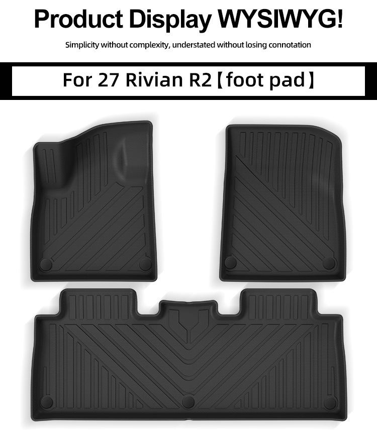 Suitable for 2027 Rivian R2 car floor mats, custom-made TPE floor mats and trunk mat