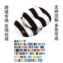 跨境户外全天候小酒馆坐垫,舒适蓬松簇绒庭院椅垫圆形