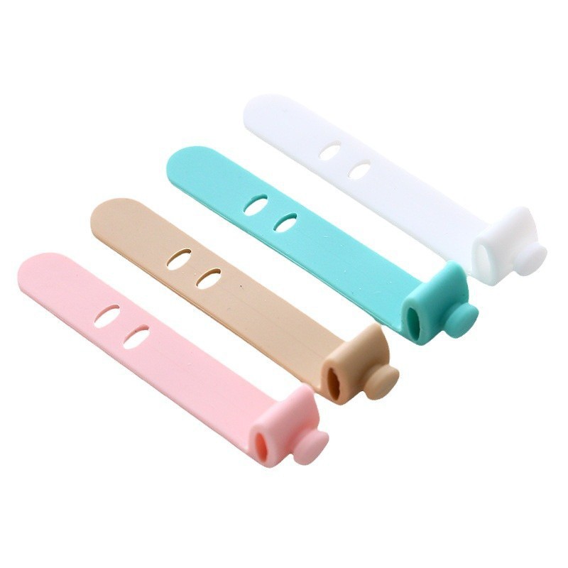 Cable de datos de auriculares anti-pérdida almacén de silicona correa de cinta de cinta de cinta de cinta de fijación de alambre colector de fijación de alambre de cinta de alambre