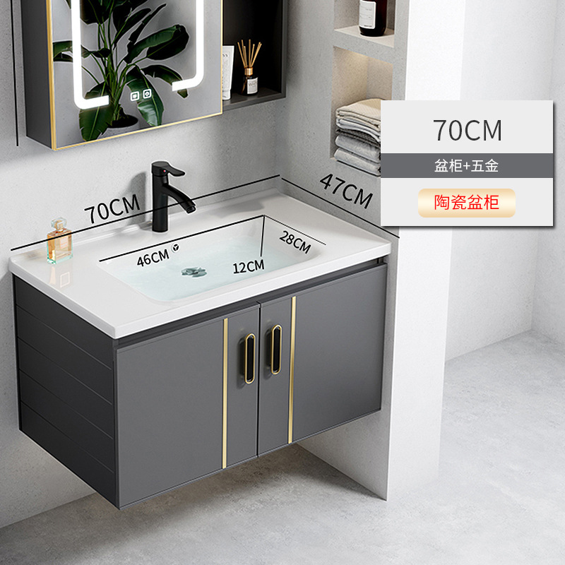 Cerámica cuenca 70cm cuenca gabinete + grifo traje