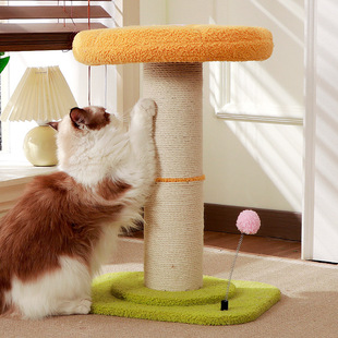 Cat Scratch Board Wear-resistant No-crumbs Litter Cat Litter Cat Climbing Rack Integrated Sisal Cat Claw Column Winter Warm Large Cat Supplies