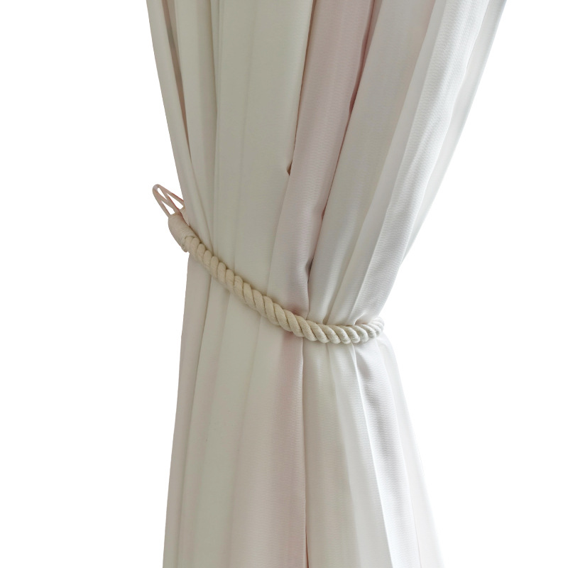 Fermacravatte per tende intrecciati in cotone e lino boho_voghion.com