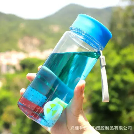 防爆杯运动水杯男士高颜值大容量杯子学生泡茶塑料水瓶夏季太空杯