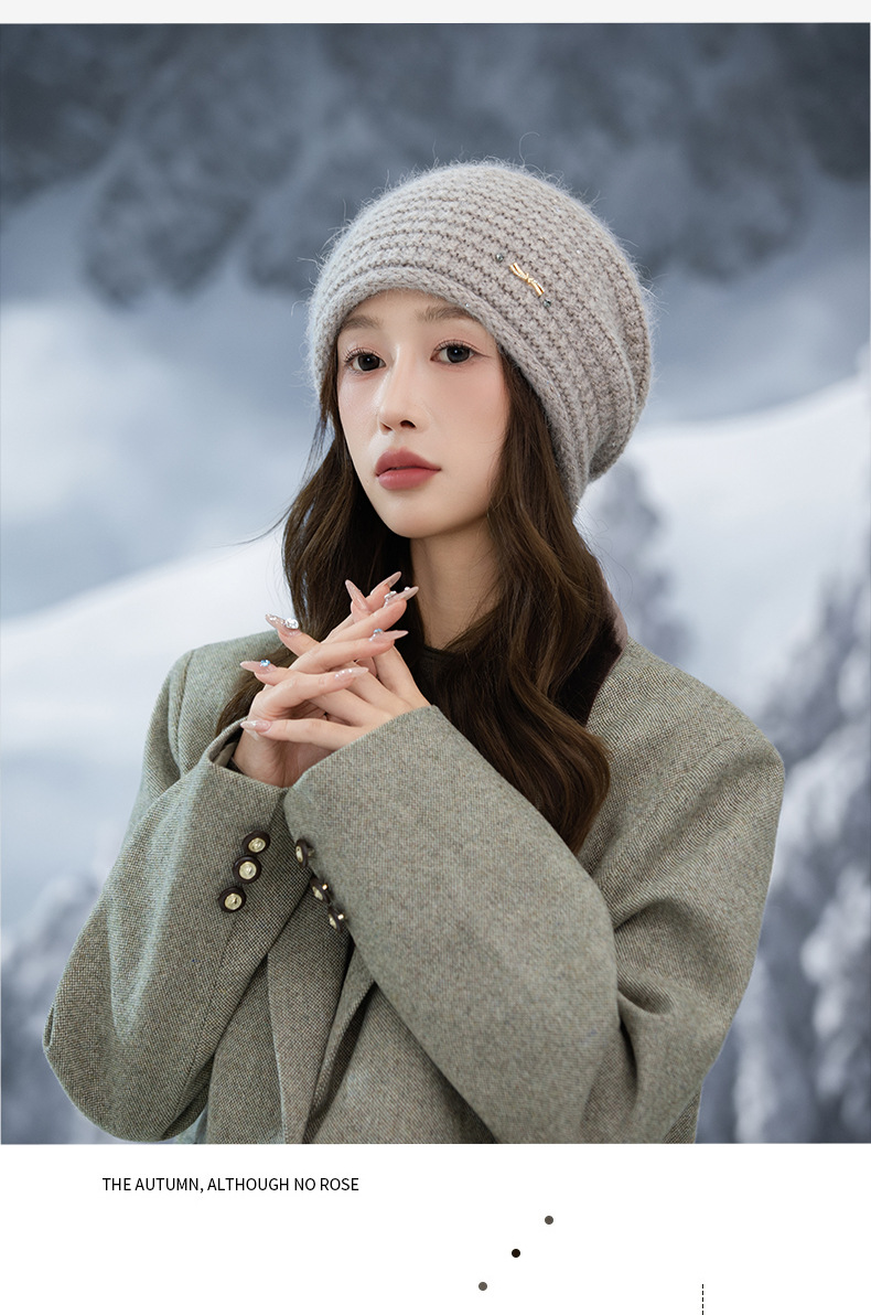 Knitted Plaid Beanie Hat With Fleece Lining For Men Retro Style_voghion.com