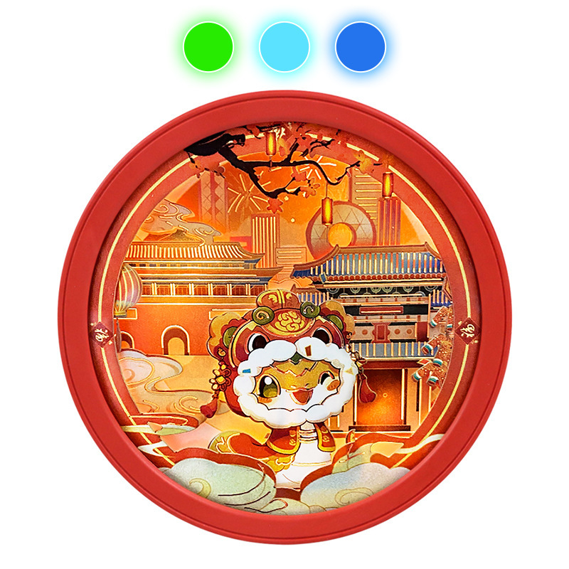 中国風紙彫りランプ、カスタムメイドの景勝地記念品、会社会議記念品、クリエイティブなギフト、紙彫り冷蔵庫マグネット|undefined