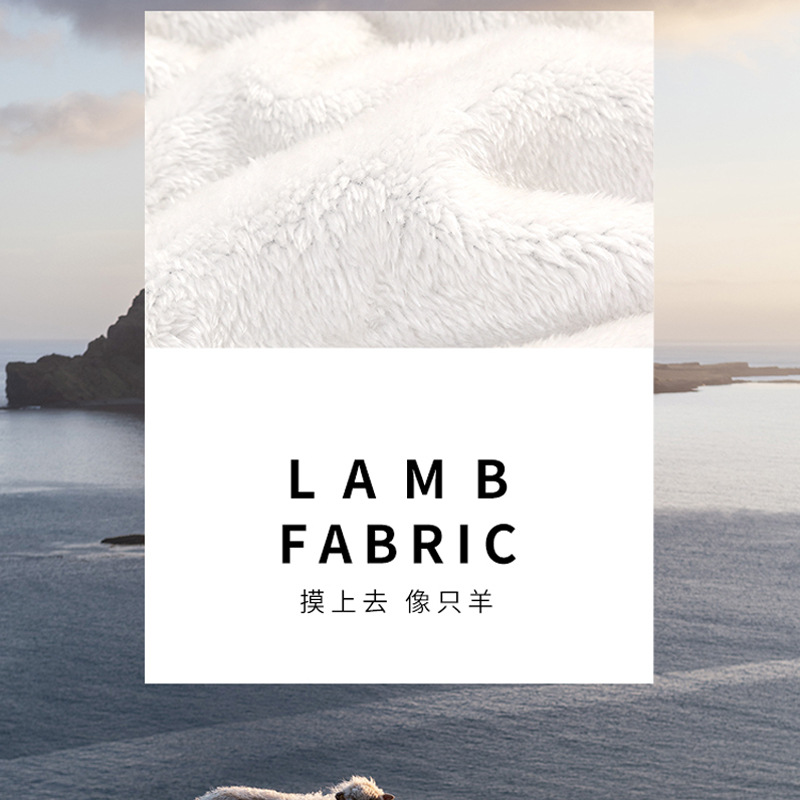 Chaqueta de lana de cordero logotipo impreso tres en uno mono a prueba de viento desmontable chaqueta de actividad de equipo de otoño e invierno