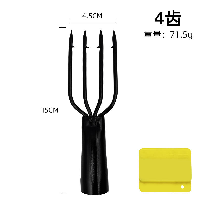 Arpón de acero de primavera 3 4 5 dientes de pesca de púas de hielo de pesca pistola tenedor Dispositivo de pescado arpón de púas al por mayor