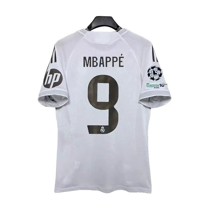 2526 Real Madrid Jersey No. 5 Bellingham No. 7 Ronaldo No. 9 Mbappe No. 10 Modric Football Jersey Top