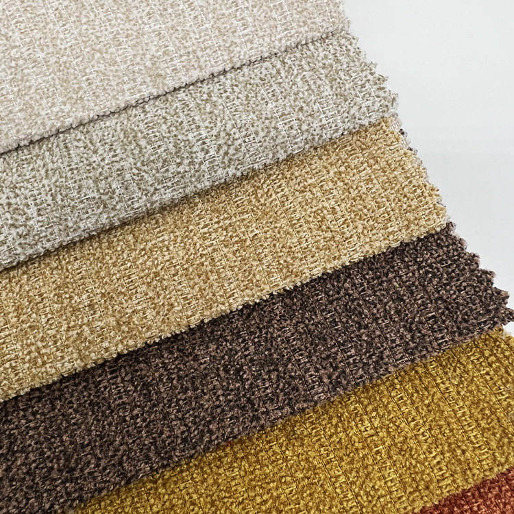 沙发布料加厚粗麻涤纶面料仿麻布棉麻布沙发套布料