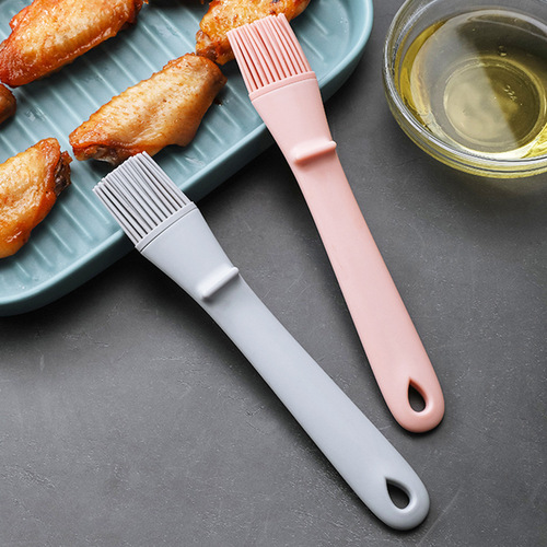 Extended oil brush kitchen pancake brush household high temperature resistant non-shedding silicone barbecue edible baked food brush