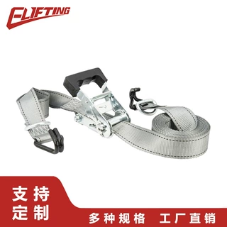 2英寸棘轮拉紧器定制50mm系紧带货物捆绑带收紧器重型J钩
