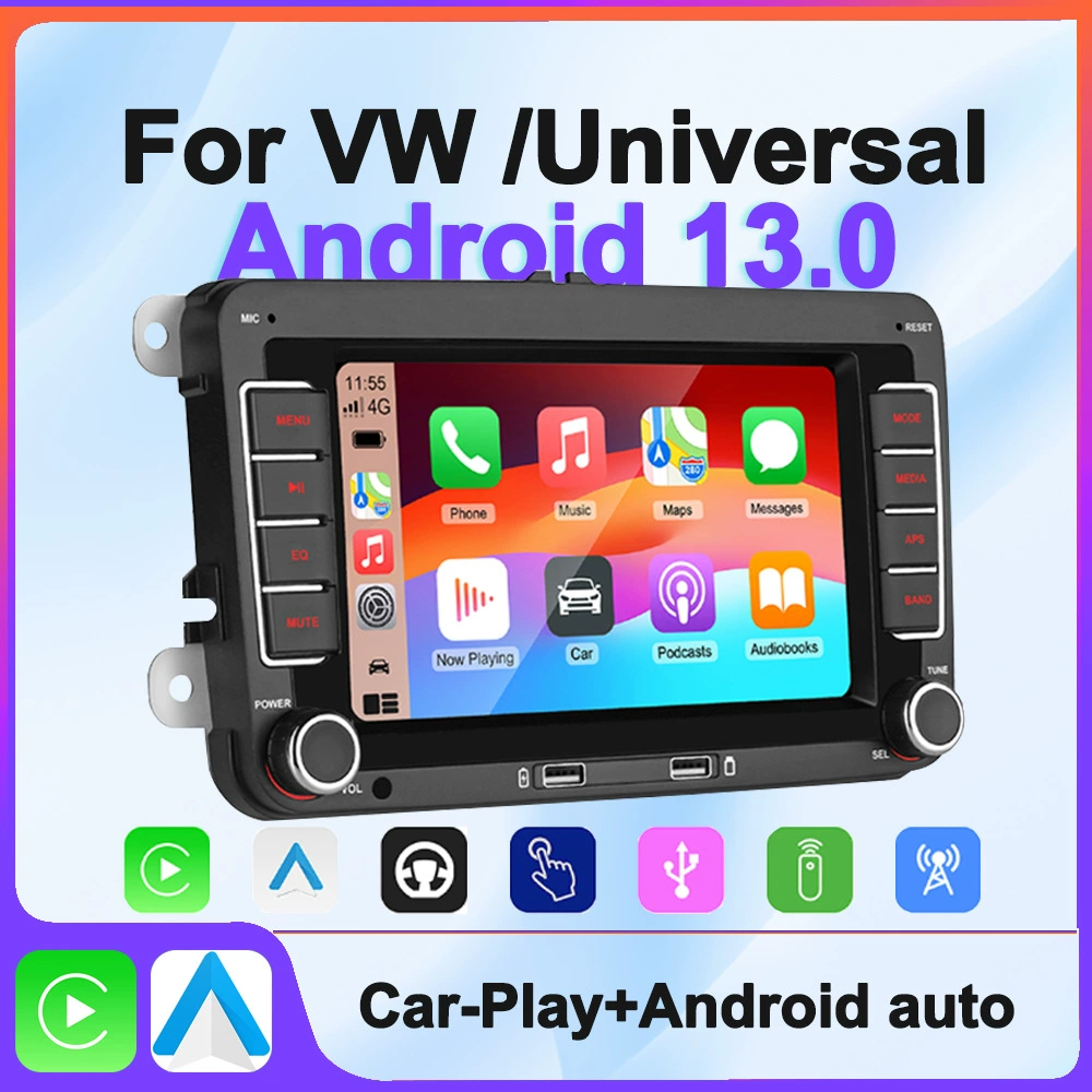 [Carplay Android汽车广播，大众高尔夫，6,Polo，帕萨特，B6, B7]