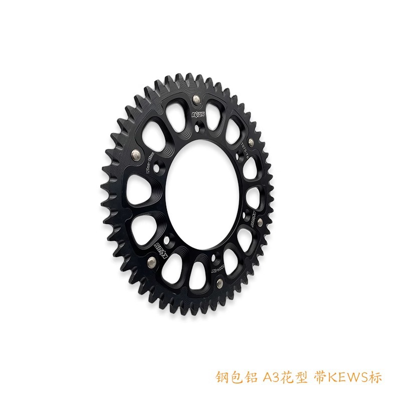 Motocicleta de todo el camino Kews K16 / K18 / K23 disco de cadena trasero gran disco de dientes gran disco de engranaje