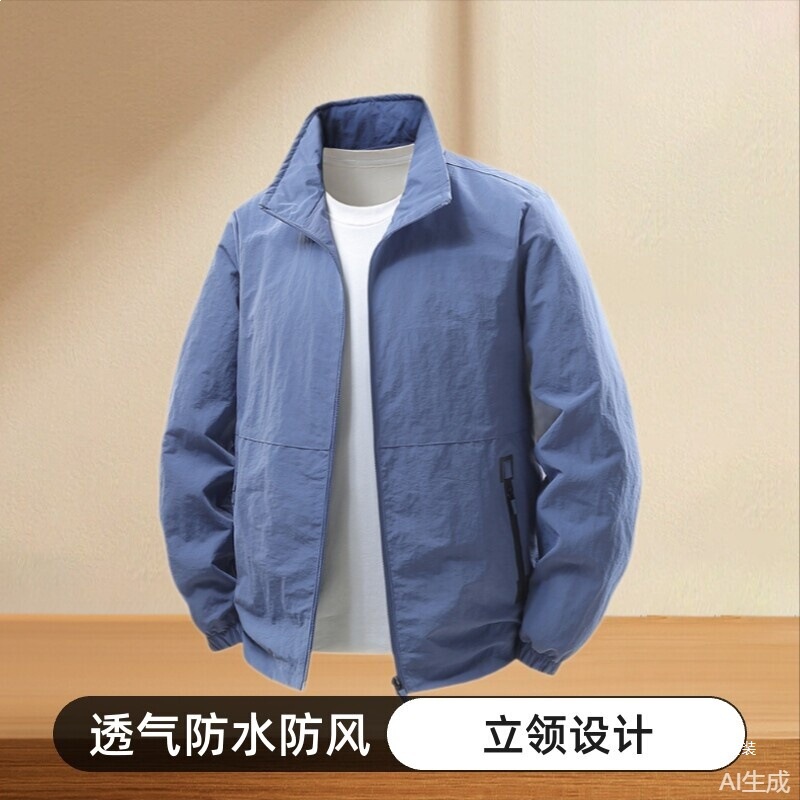Live Broadcast Spring and Autumn Season Stand Collar Jacket Men's Loose Casual Men's Windbreaker Thin Coat 2502 Carhartt Jacket Live Broadcast Spring and Autumn Season Stand Collar Jacket Men's Loose Casual Men's Windbreaker Thin Coat 2502 Carhartt Jacket