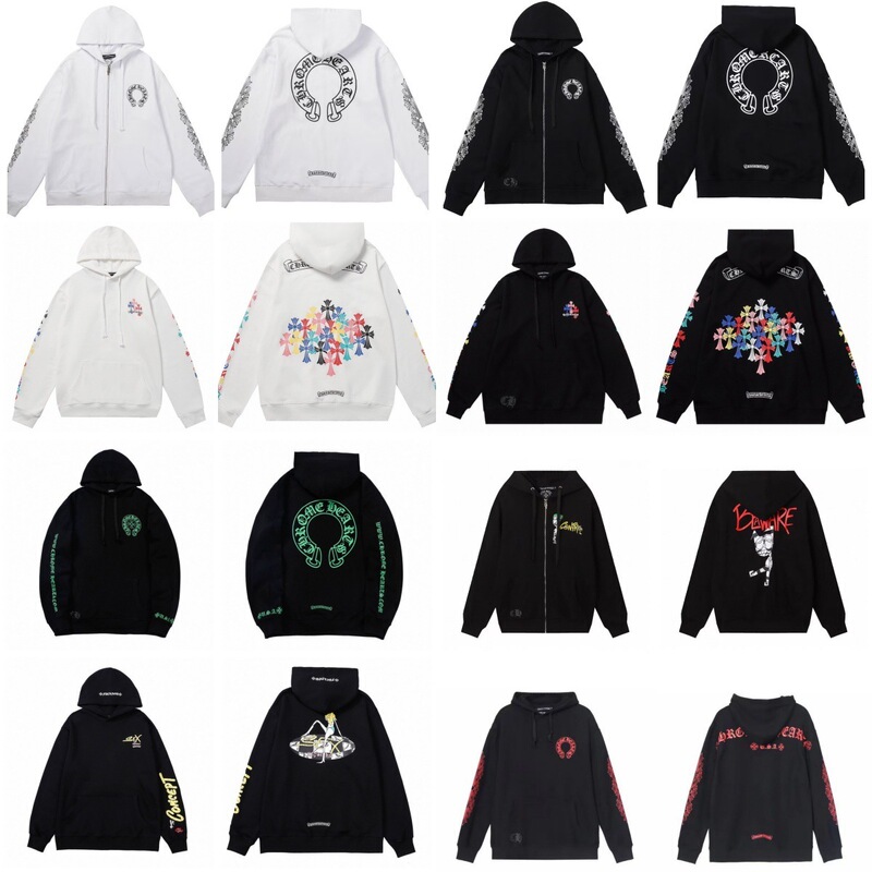 25 Cross-Border Chrome Hearts Simple Classic Pullover Hooded Sweatshirt Collection for Men