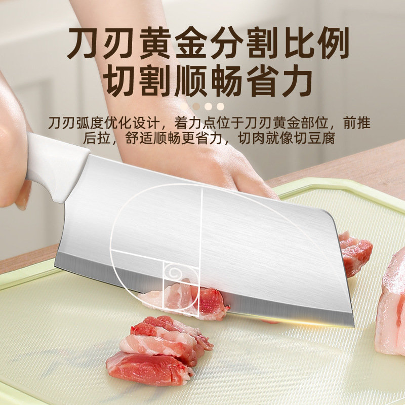 Cuchillo de elefante blanco Juego de 6 piezas de cocina casera Cuchillo de cocina de acero inoxidable Cuchillo de fruta Cuchillo de chef Tijeras