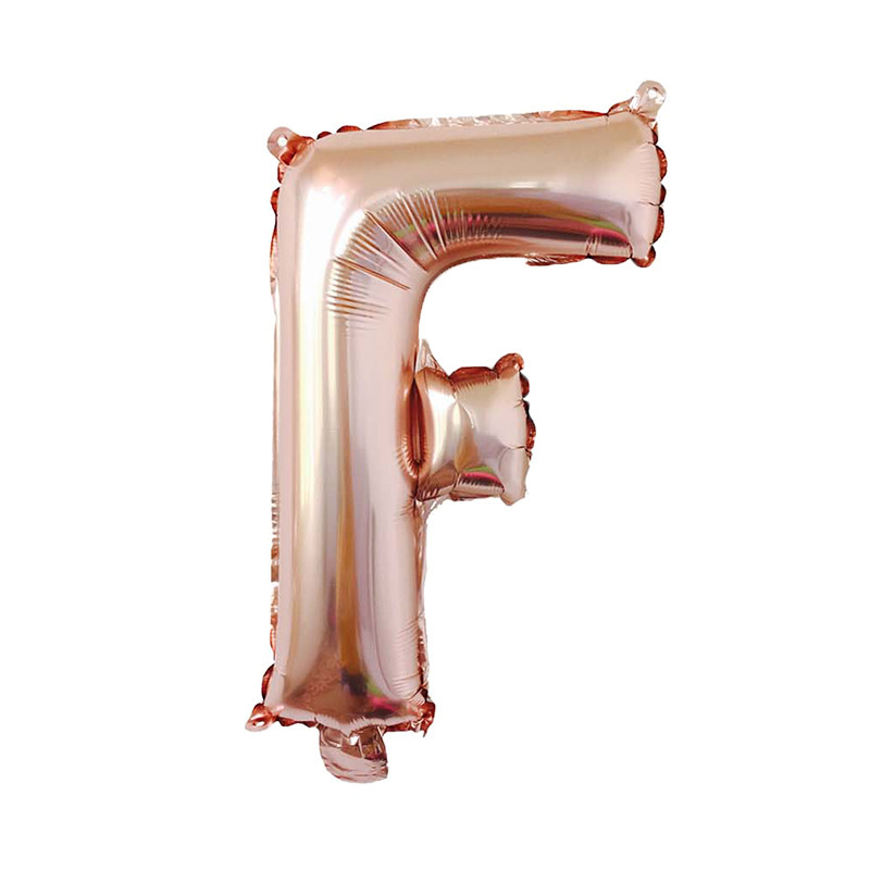 Globo de letra de película de aluminio de 16 pulgadas, versión americana en mayúsculas, cuerpo delgado, pinyin en inglés, decoración de caracteres, globo de papel de aluminio AZ al por mayor