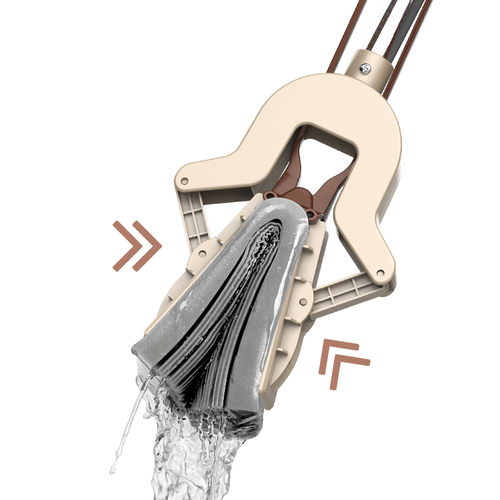 Totole absorbent sponge, squeeze water, hand-washable, dry and wet, fold in half, household collodion mop head, dual-purpose floor mop