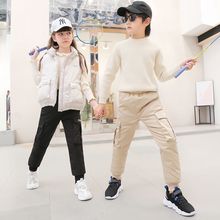 儿童棉裤女童可拆卸内胆中大童加厚保暖裤冬季工装裤棉裤外穿