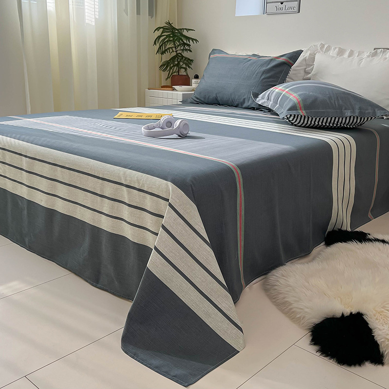 New simple cotton bed sheet single pure cotton bed sheet student single double dormitory bed household cotton bed sheet wholesale