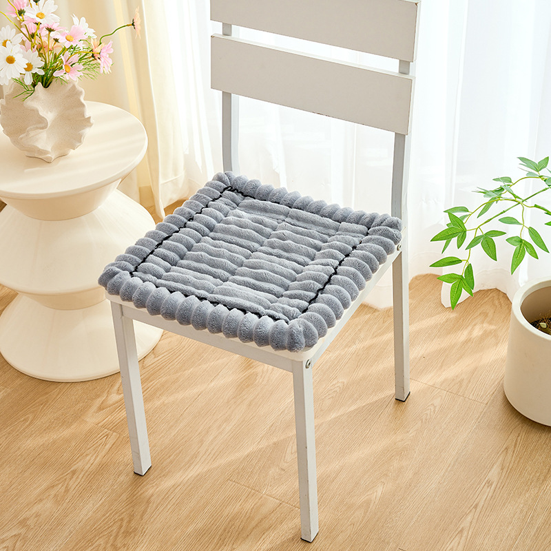 줄무늬 의자쿠션-그레이 40*40cm