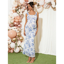 P 64193 Square Neck Side Split Cami Dress ����࿪�����ȹ