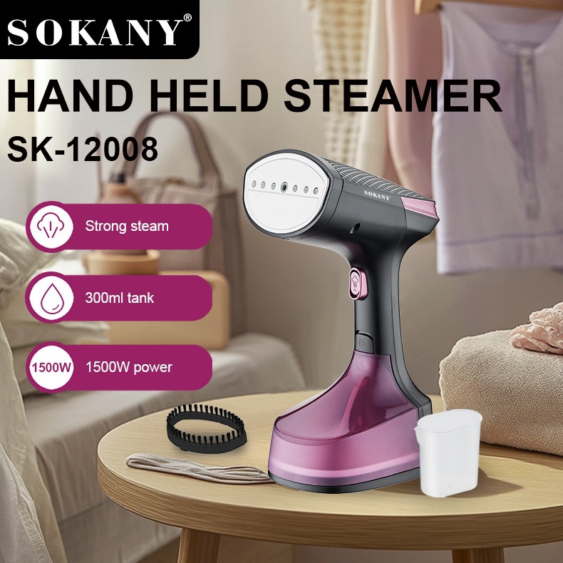 Export SOKANY12008 ironing brush, a portable handheld ironing device for home and travel, a small iron for ironing clothes