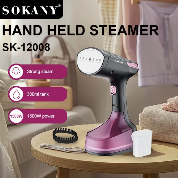 Export SOKANY12008 ironing brush, a portable handheld ironing device for home and travel, a small iron for ironing clothes