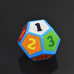 New multi-sided three-dimensional dice large 12-sided toy sieve children's game props puzzle sponge dice