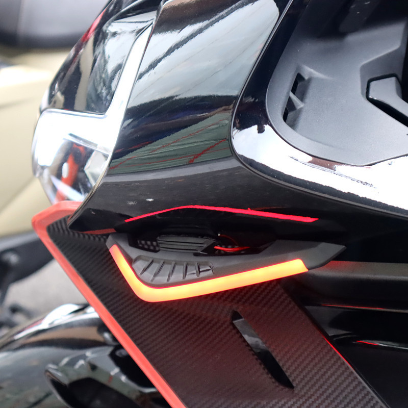 Cross-Border Popular Motorcycle Turn Signal Decorative Light, Cool Blade-Shaped Turn Signal Wind Wing Led Turn Signal Ambient Light