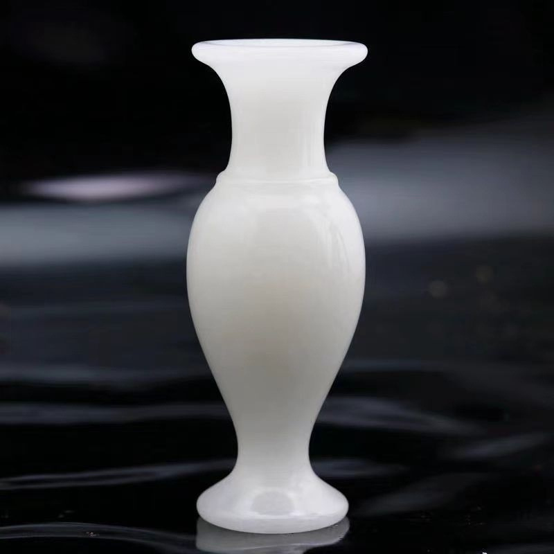 뜨거운 흰색 옥 병