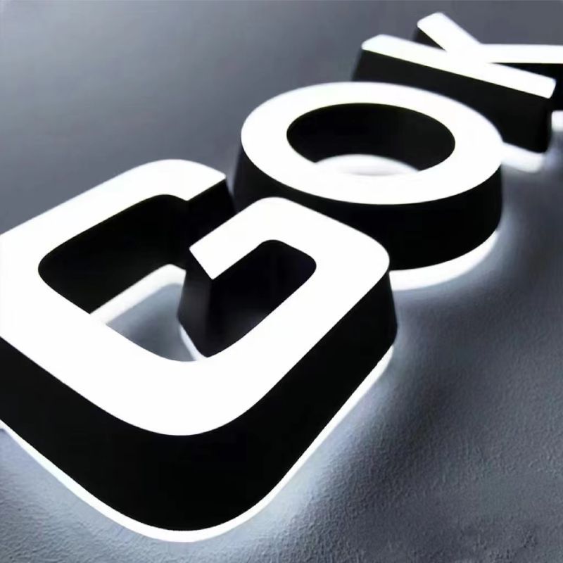 亚克力迷你发光字不锈钢背led字广告招牌字LED发光字门头