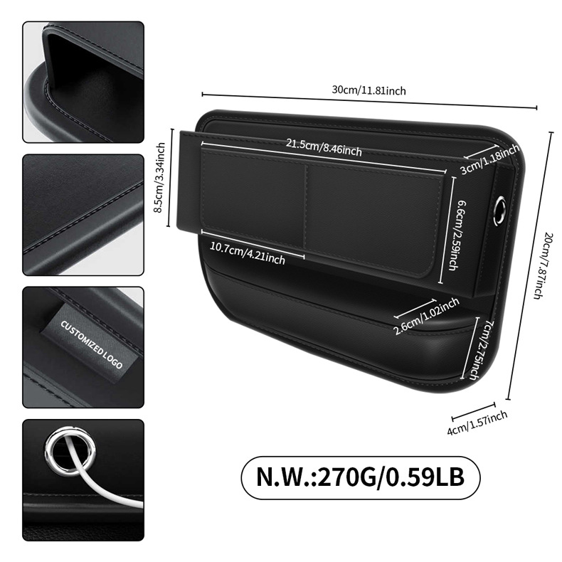 Transfronterizo interior del coche suministros caja de almacenamiento de espacio de asiento bolsa de almacenamiento de coche multifuncional caja de almacenamiento de espacio de coche