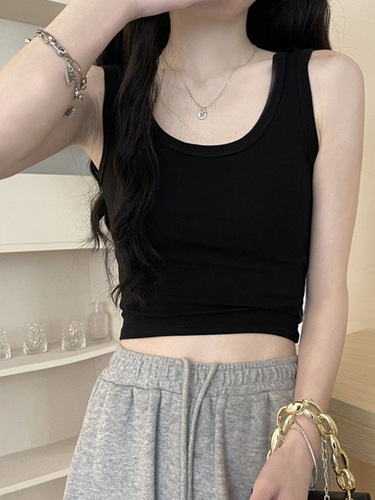 2025 Women's All-Match Short, Slim-Fit, Body-Sculpting, Sexy Midriff-Exposing Base Tank Top