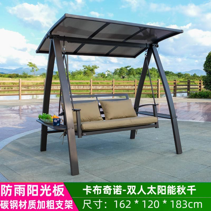 Silla colgante para exteriores, silla colgante para patio, silla colgante tipo cesta para balcón, silla colgante de metal moderna de aleación de aluminio para interiores.