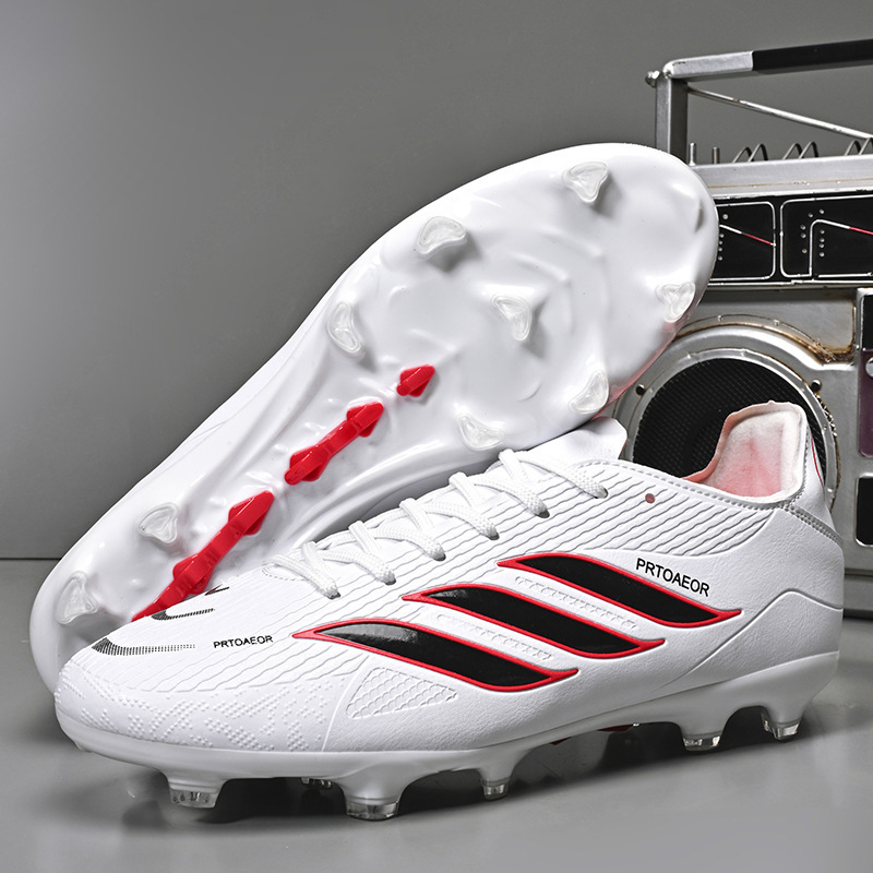Tenis de Fútbol de Caña Baja para Entrenamiento Tacos Largos y TF Suela TPU y Gamuza Ligero image 4