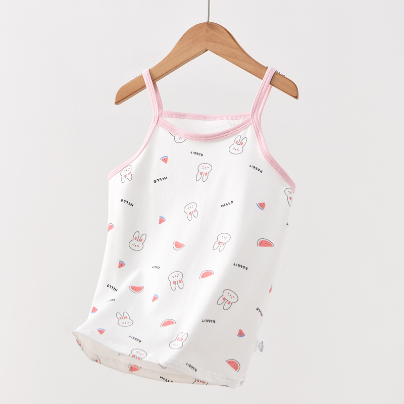 Sin hueso ropa para niños Nueva camisola de las niñas de dibujos animados bebé fresco impreso verano camisola elástico entrega de una sola pieza